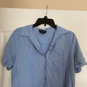 baby blue button down shirt
